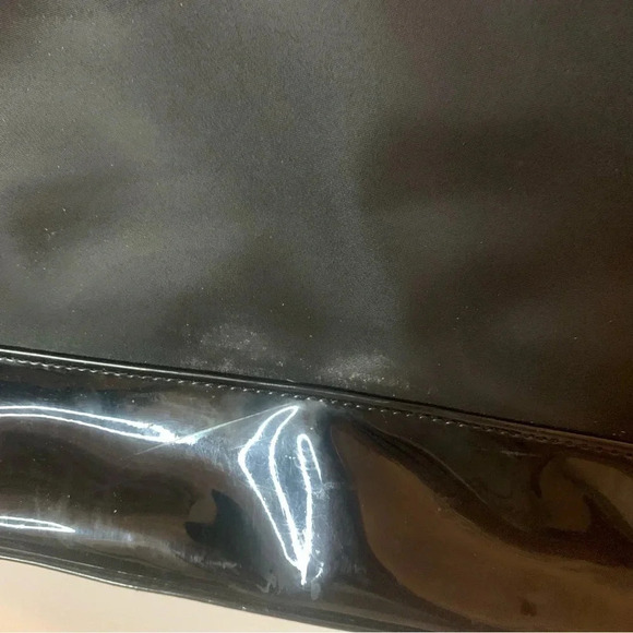 Karl Lagerfeld Penny Bow Patent Leather & Nylon Tote - Picture 9 of 10